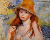 Young Woman in a Straw Hat II